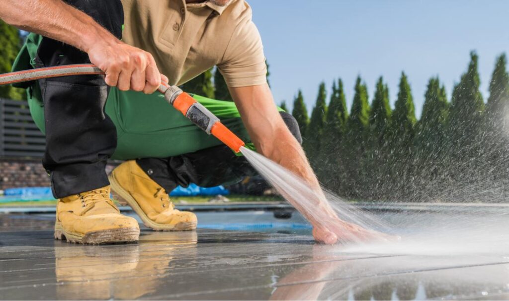 best way to clean your decking