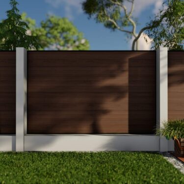 1.8m - Composite Fencing – Walnut