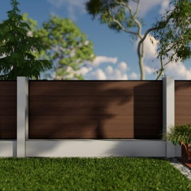 1.8m - Composite Fencing – Walnut